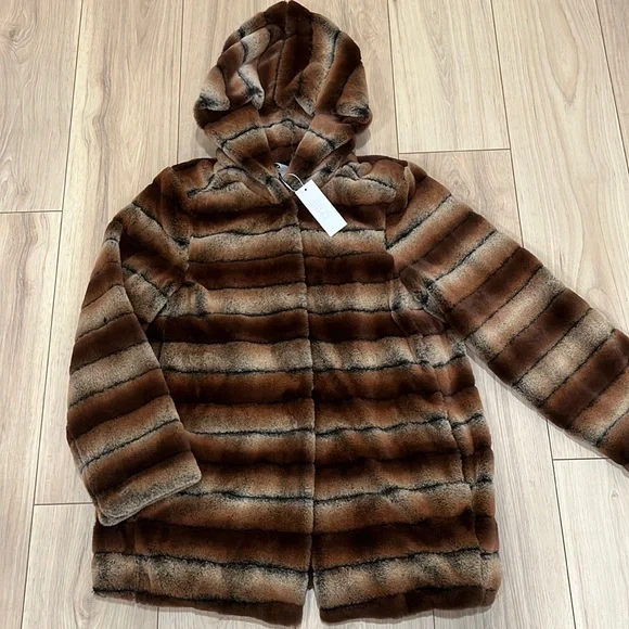 Faux Fur Jacket Christian Siriano Coat BCBGMaxazria Women's